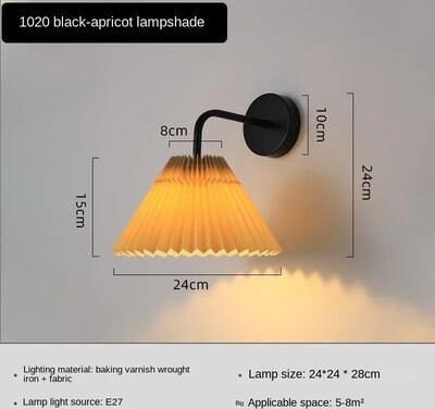 Uplift Picks Modern Fabric Wall Lamp Minimalist LED Wall Sconce e