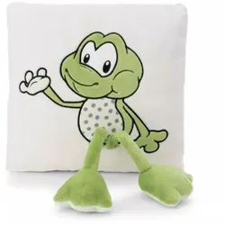 Nici Green: Fridolin Froschkissen, eckig - 30 x 30 cm