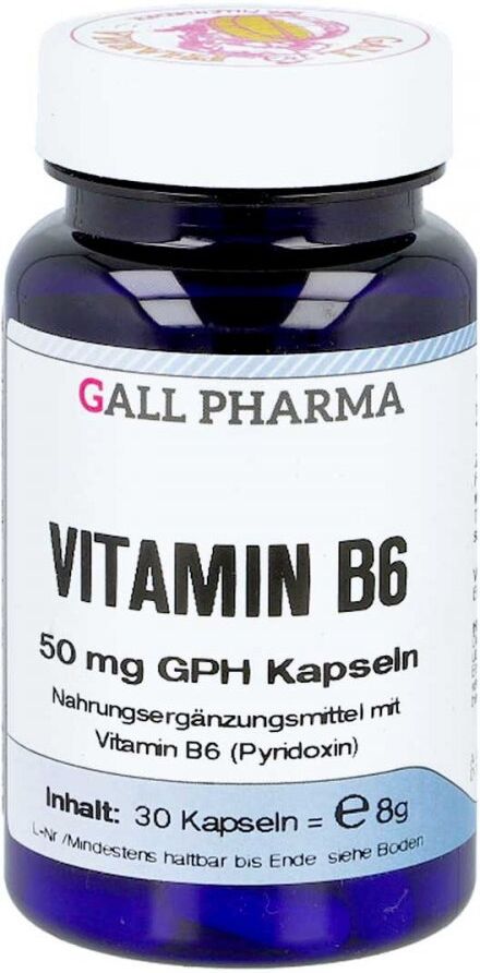 Vitamin B6 50 mg Gph Kapseln 30stk