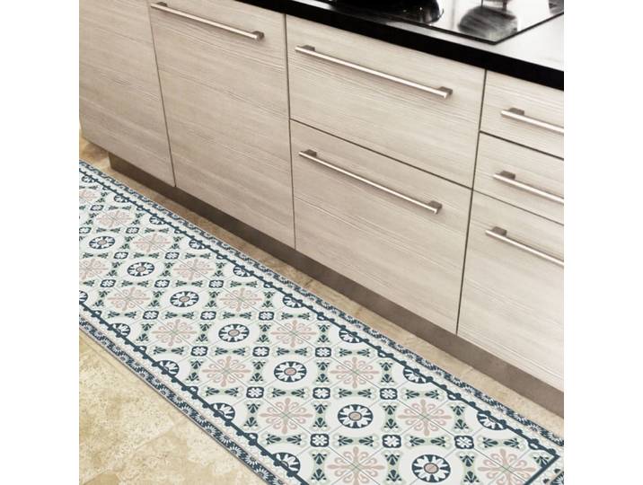 Tapis antidérapant - vinyle - int./ext. - bleu - 120x200cm