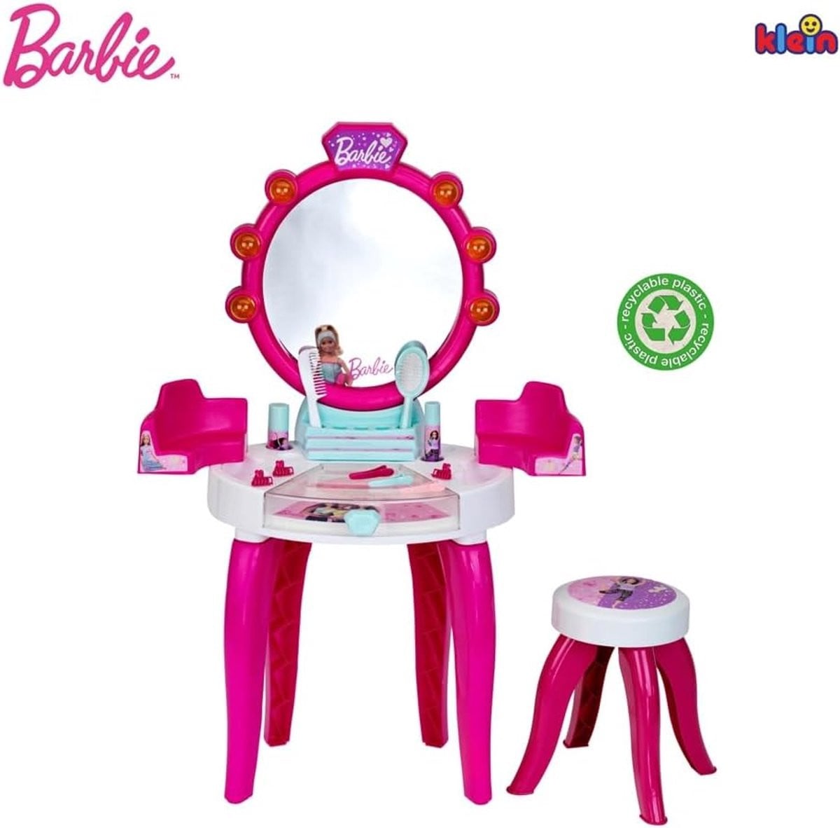 Roze kaptafel voor kinderen - Make-uptafel voor meisjes