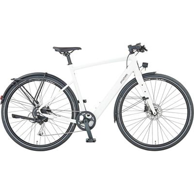 E-Bike PROPHETE "Urbanicer 2.0" Gr. 53, weiß (weiß, weiß), Elektrofahrräder, 53cm, 28 Zoll (71,12cm), Pedelec, Elektrofahrrad für Damen u. Herren