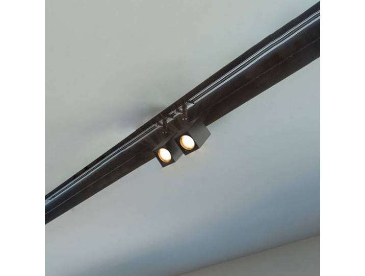 SLV Altra Dice Track Spot HV-Schiene schwarz Track, dimmbar, schwarz, für Wohn- / Esszimmer, Aluminium, Modern, Stromschienenleuchte