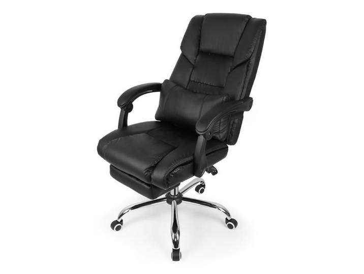 Fauteuil bureau multifonctionnel-XJING-Avec soutien lombaire-Inclinaison et hauteur réglables-Fauteuil réunion pivotant à 360°