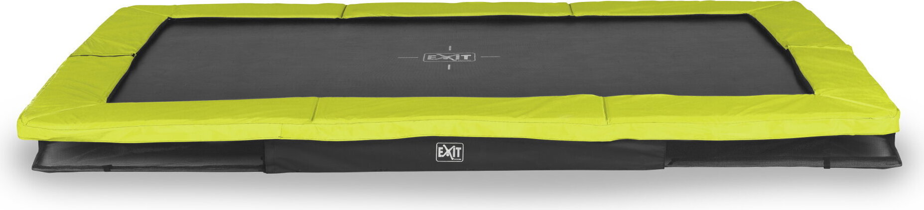 EXIT Silhouette Sporttrampolin 244x366cm, Bodentrampolin, Rechteckig, für Kinder, Grün