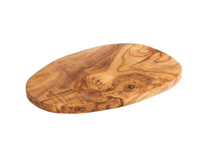 APS 905 Plateau de service OLIVE\, 25\,5 x 16\,5 cm\, hauteur 1\,5 cm\, bois d'olivier\, variations naturelles de forme\, de veinage et de taille