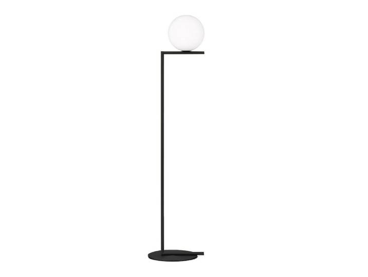 FLOS lampadaire IC F1 (Noir - Verre soufflé et métal)