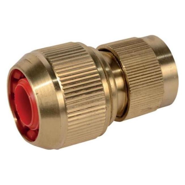 Greenmill Schnellanschluss Für Gartenschlauch, Messing 3/4" Mit Stoppfunktion (35618074)