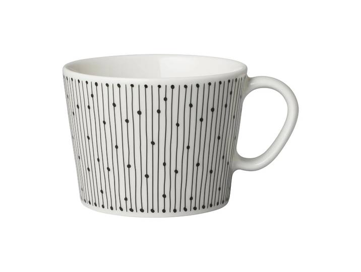 Arabia Tasse Mainio Sarastus 17 cl Noir-blanc