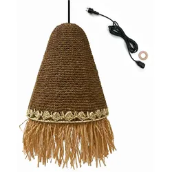 Lumisky PALOMA D40CM 5M netzbetriebene Pendelleuchte Seegras Beige
