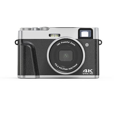4K UHD Point-and-Shoot-Kamera Digicam mit Autofokus Kompakte Digitalkamera Reisekamera mit Autofokus 48MP Vlogging-Kamera Valentinstagsgeschenk