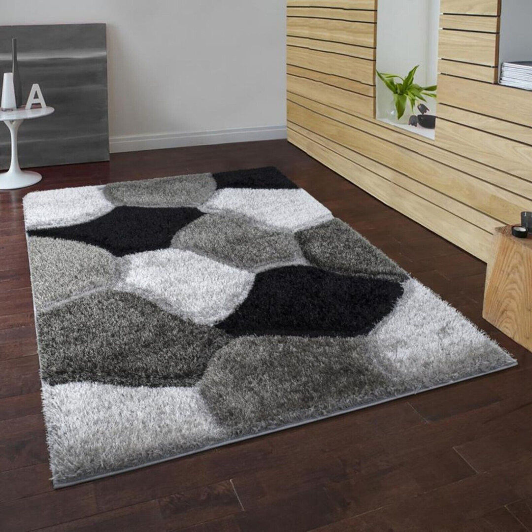 Ivy Bronx Akelah Rectangle Geometric Shag Rectangle 80 x 150cm