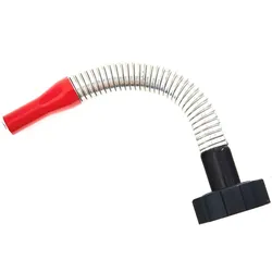 BW® Ausgießer flexibel für Kraftstoffkanister Metall Benzinkanister 5/10/20L mit altem Schraubverschluss, Flexrohr 20mm (Benzin), Olivgrün RAL 6003