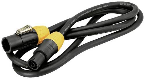Eurolite IP T-Con XLR Verbindungskabel [1x XLR-Stecker - 1x XLR-Buchse] 5m Schwarz/Orange