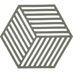 Hexagon Untersetzer für heißes Geschirr olivenfarben
