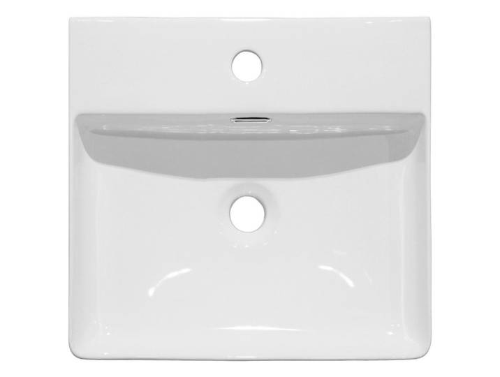 Linea Natura Waschbecken, Weiss, Keramik, 42x13x42 cm, Badezimmer, Waschbecken & Armaturen, Waschbecken