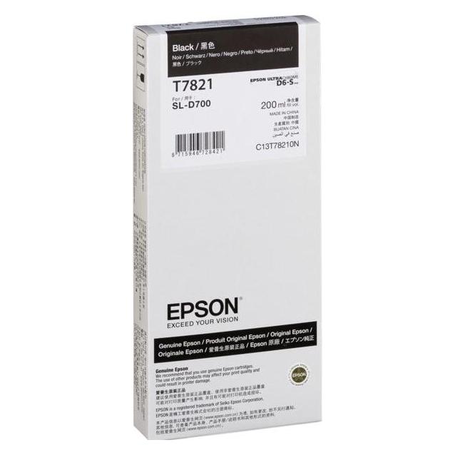 Epson Tintenpatrone schwarz T 782 200 ml T 7821N (C13T78210N)