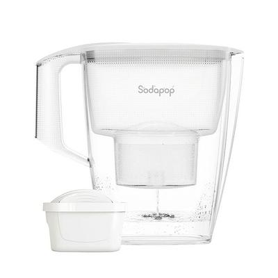 SODAPOP Wasserfilterkanne Selina, 1,5 Liter, weiß, inkl. 10 Filterkartuschen