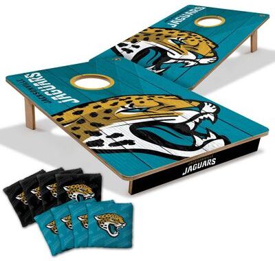 Skip's Garage Jacksonville Jaguars NFL Tailgate Cornhole Board Set