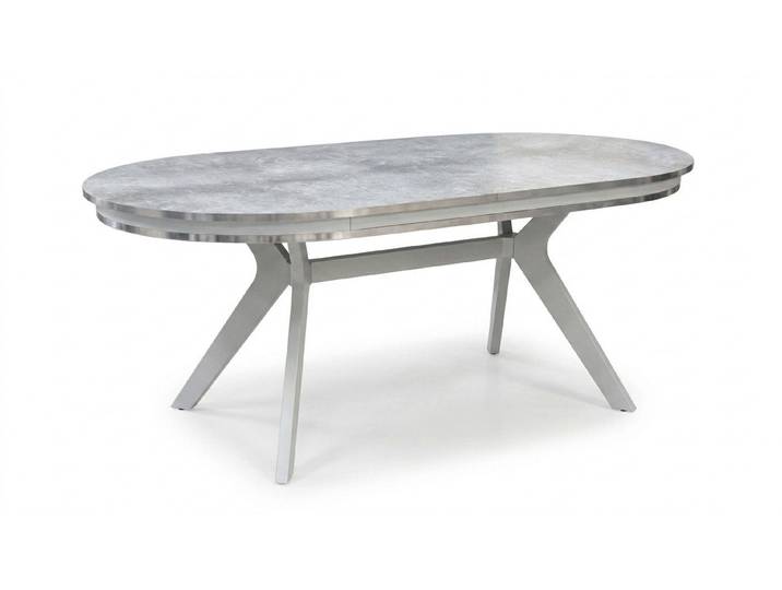 JVmoebel Esstisch Esstisch Stil modern grau bequem praktisch Esszimmer komfortabel oval (1-St., 1-tlg)