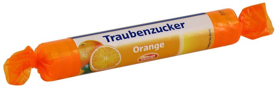 Intact Traubenzucker Orange Rolle 1stk