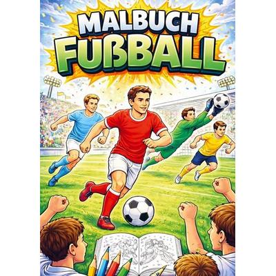 Malbuch, Fubball, Taschenbuch von H. Mourits, Brave New Books, 978-94-6538-287-6