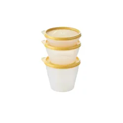 Tupperware 3er-Classic-Set Frischhaltedosen klein  ¦ gelb ¦ Kunststoff ¦ Maße (cm): B: 13,2 H: 14,5 T: 13.5