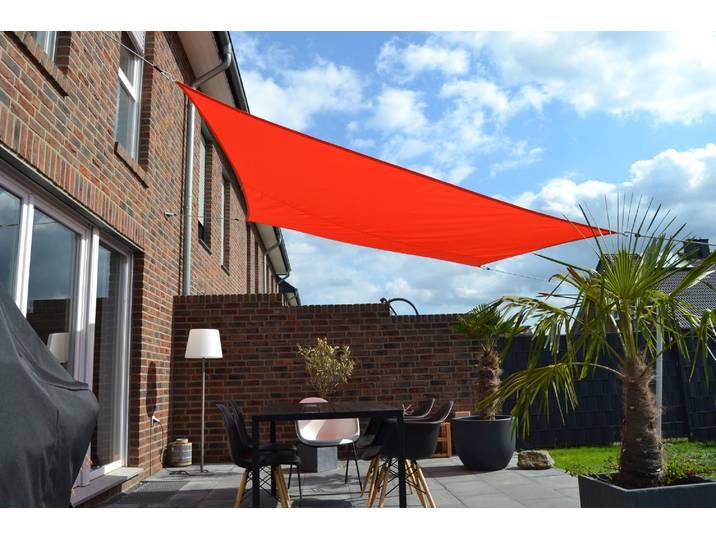 Sonnensegel FLORACORD, orange (terrakotta), B:250cm T:300cm, Polyester, Sonnensegel, Sonnensegel, BxT: 250x300 cm