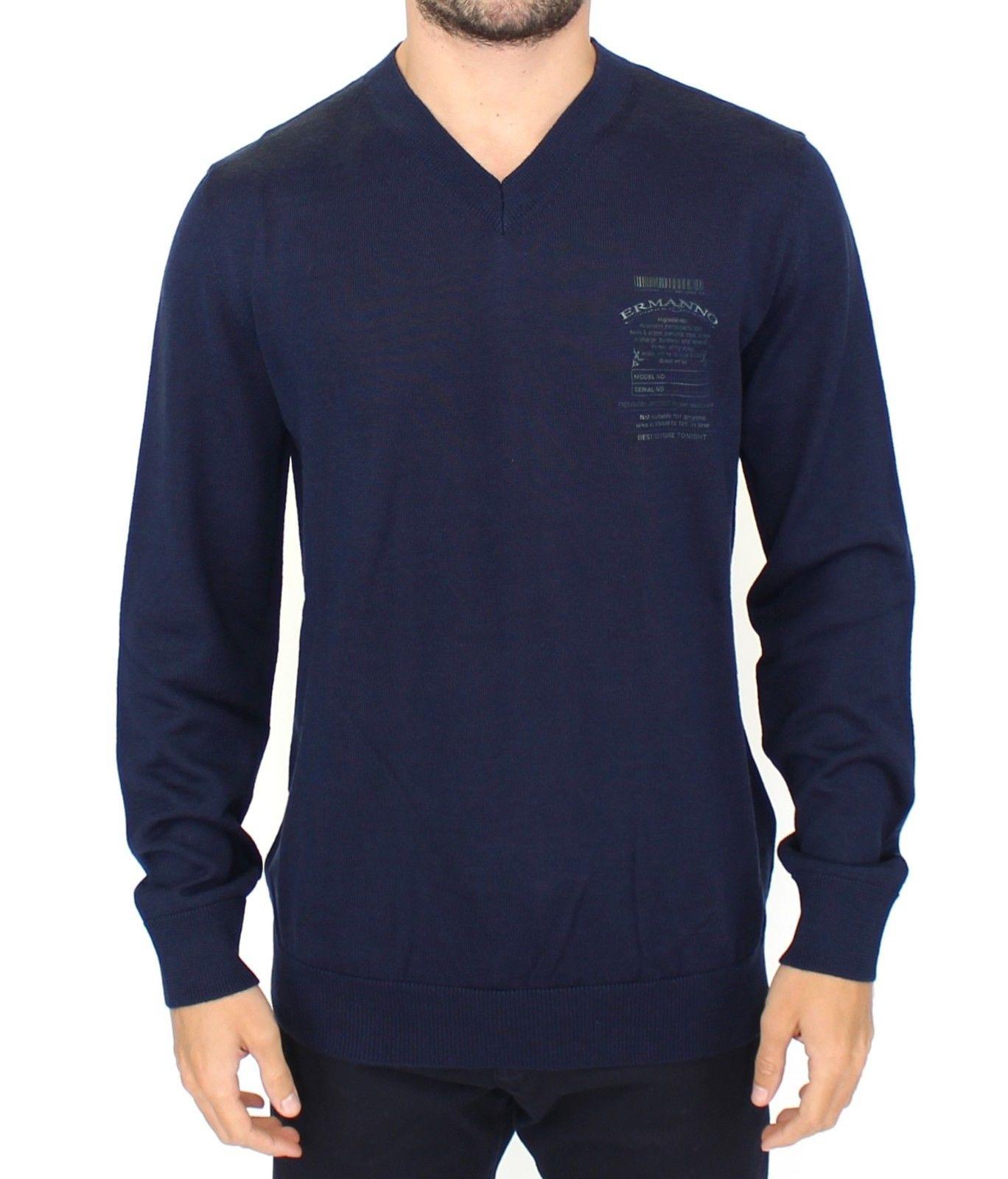V-Ausschnitt Merinowollpullover