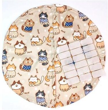 Uplift Treasures Waterproof Magnetic Litter Box Door Curtain For Cats cute Cat Style