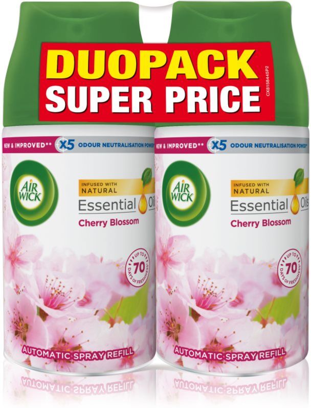 Air Wick Freshmatic Cherry Blossom désodorisant recharge DUO 2x250 ml