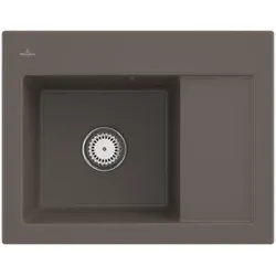 Villeroy und Boch Subway 45 Compact Einbauspüle 331200TR Einbauspüle links, 650x220x510mm, timber CeramicPlus