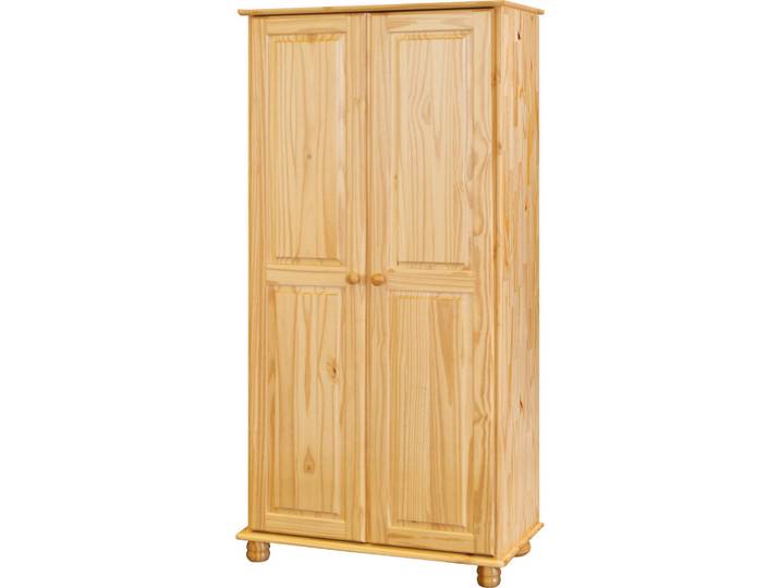Livetastic Kleiderschrank, Natur, Holz, Kiefer, massiv, 1 Fächer, 82x170x52 cm, Schlafzimmer, Kleiderschränke, Kleiderschränke 2-türig