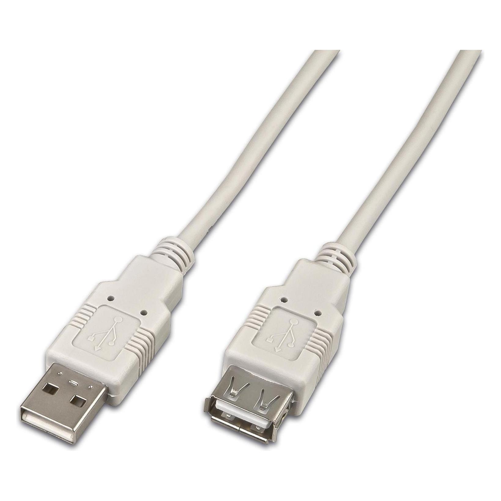 Wirewin USB 2.0-Verlängerungskabel (2 m, USB 2.0) (USB A-A MF 2.0 GR)