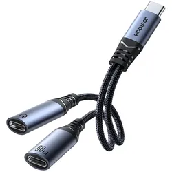 Joyroom SY-C03 – USB-C Audio Adapter, Dual USB-C, Schnellladefunktion, DAC-Konverter