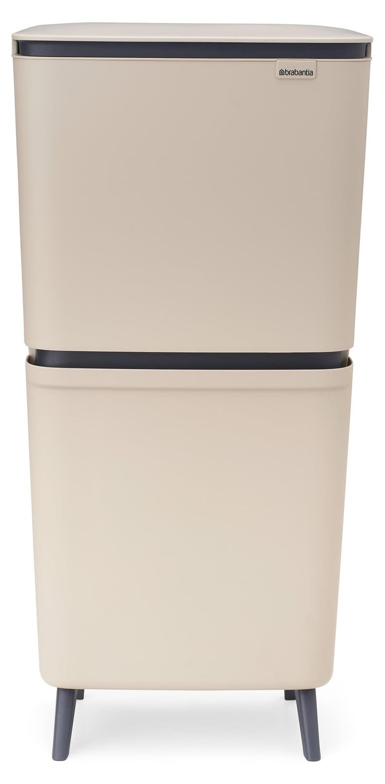 Brabantia SortUp Hi Afvalbak voor afvalscheiding, 20 + 25 liter, zachtbeige