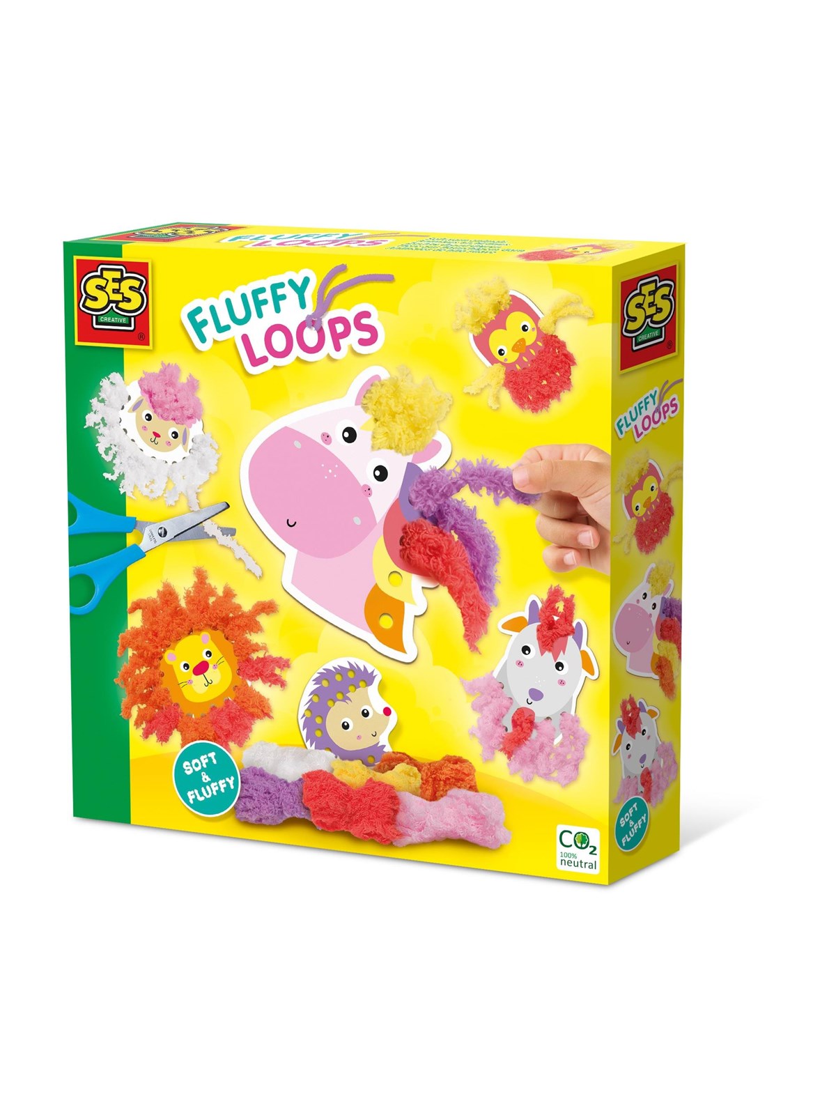 SES Creative Fluffy Loops - Soft Yarn Animals