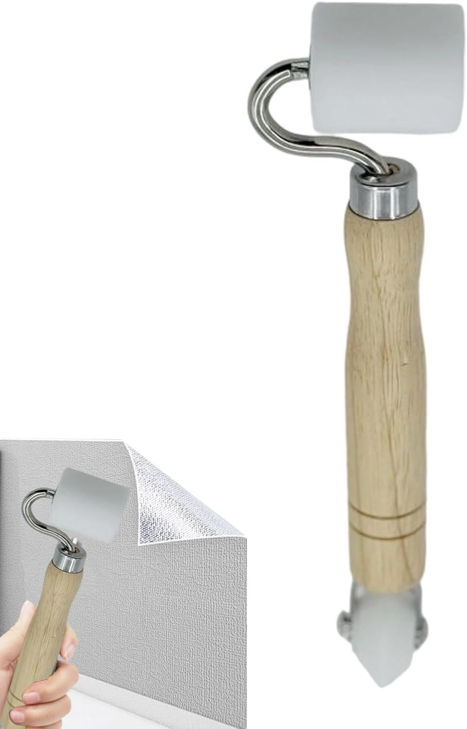 Behangroller met comfortabele greep voor het gladmaken van papier