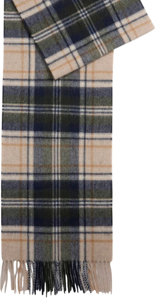 Barbour SCIARPA NEW CHECK TARTAN uomo nero USC0137 TU