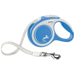 Flexi New Comfort Gurt XS 3m Roll-Leine für Hunde blau