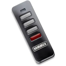 SOMMER Handsender Pearl Status, schwarz, Edelstahl