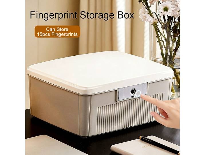 Coffre-fort biométrique à empreintes digitales, boîte de rangement pour argent, monnaie, bijoux, mot de passe, confidentialité domestique, Secret caché, Mini coffre-fort
