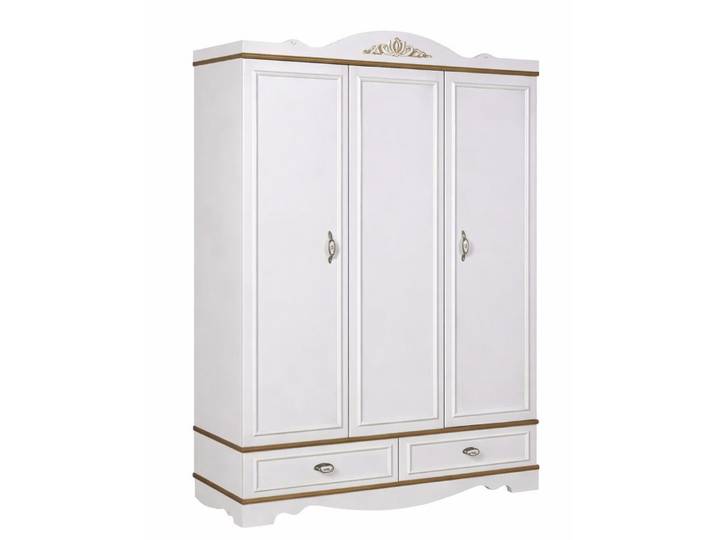 Xlmoebel Kleiderschrank Klassischer Kleiderschrank Weiß Luxus Holz Schrank Schlafzimmer Sofort (1-St., Kleiderschrank) Hergestellt in Europa
