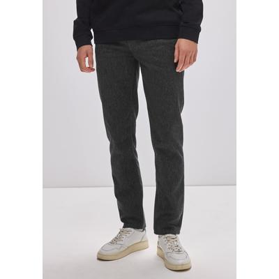 Stoffhose STREET ONE MEN, Herren, Gr. 31, Länge 32, grau (thunder grau melange), Web, 87% Baumwolle, 11% Polyester, 2% Elasthan, unifarben, comfort fit lang, Hosen Stoffhose, 5-Pocket-Style