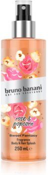 Bruno Banani Sweet Fantasy Rose & Popcorn Spray corporal perfumado para corpo e cabelo para mulheres 250 ml. Sweet Fantasy Rose & Popcorn