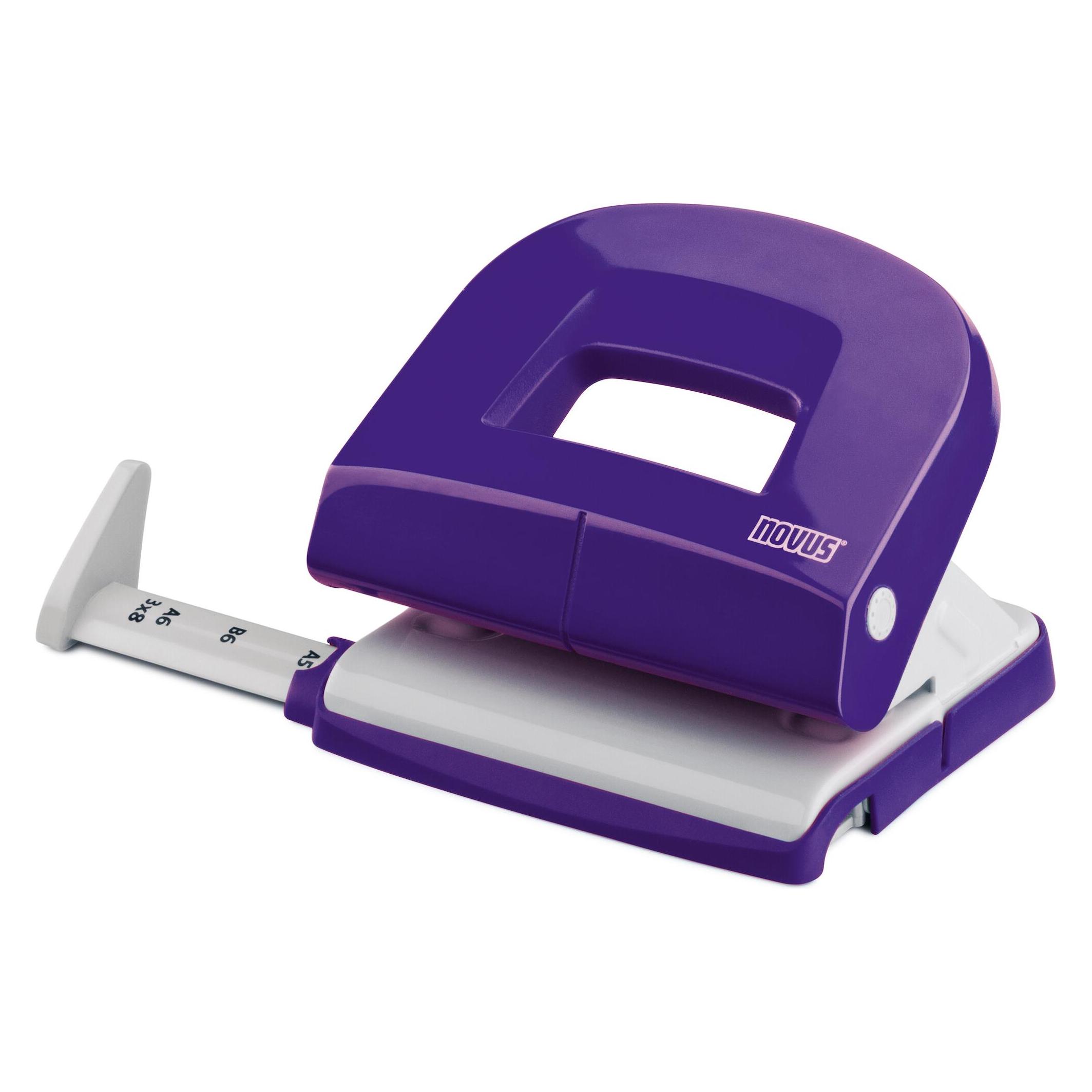 Novus Locher E216 Metall/Kunststoff 1,6 mm 16 Blatt (Blister) violett (025-0574)
