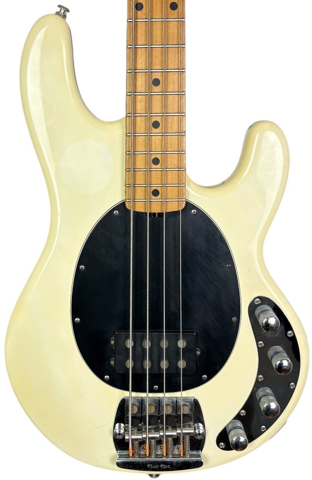 Music Musik Man by Ernie Ball StingRay EX Bass 1999   Weiß - Refurbished