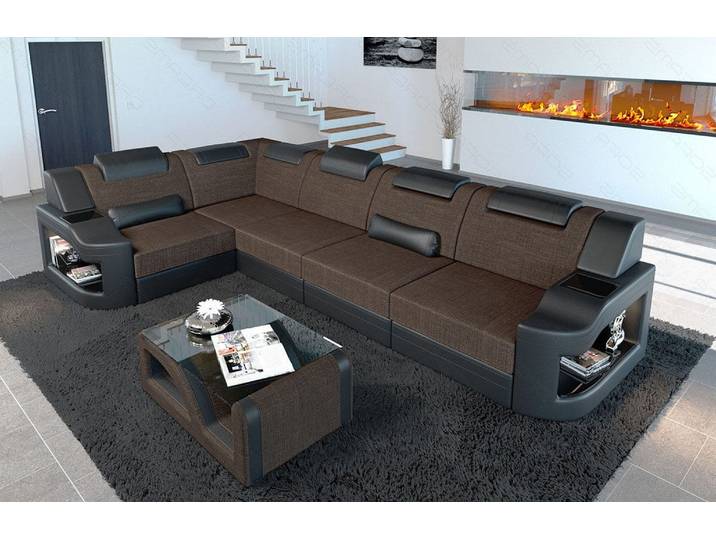 Stoff Ecksofa Padua L-Form