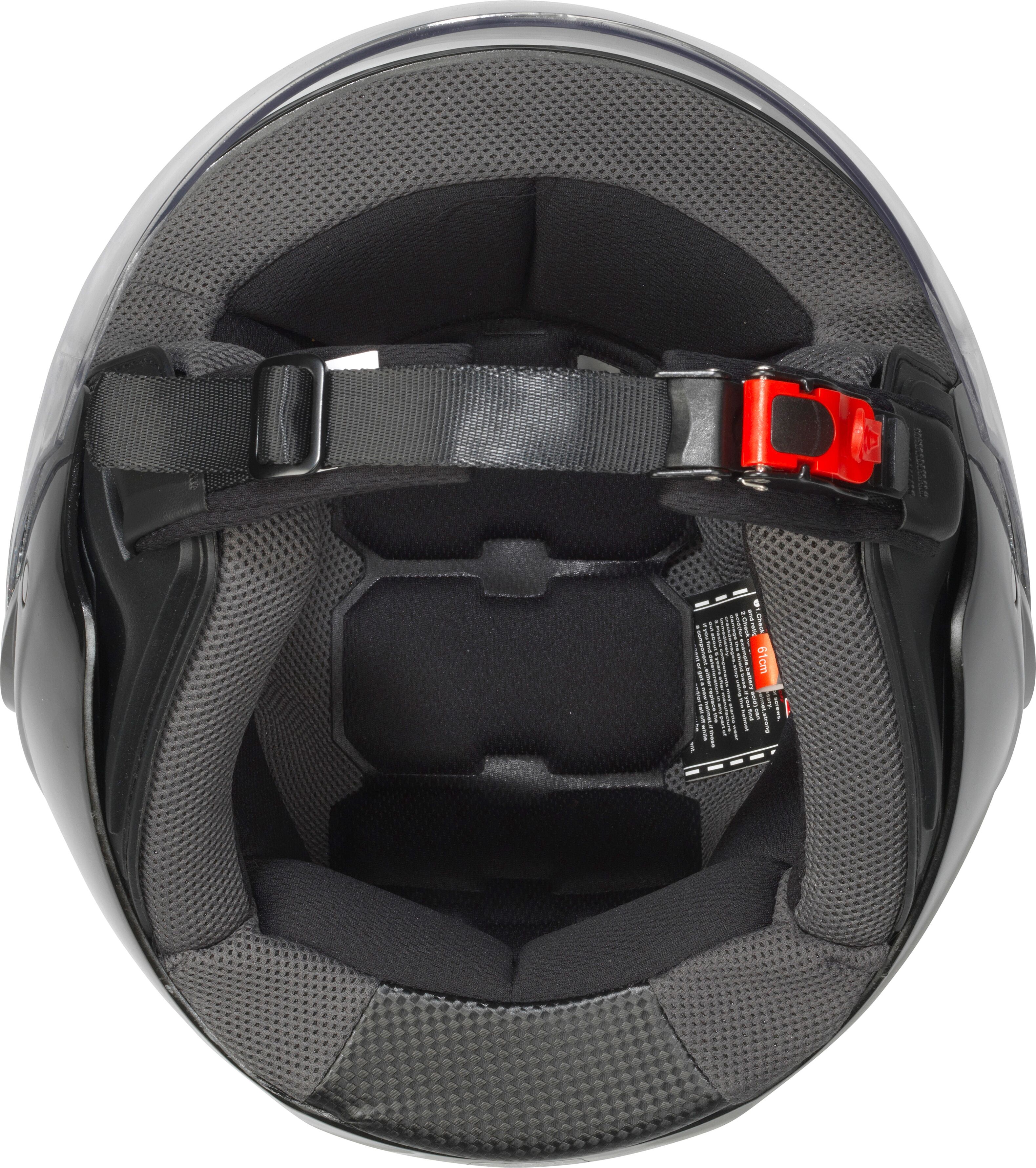 Motorradhelm NERVE "NH1014" Gr. XL, schwarz, Helme, XL Kopfumfang: 61cm - 62cm, Motorradhelm