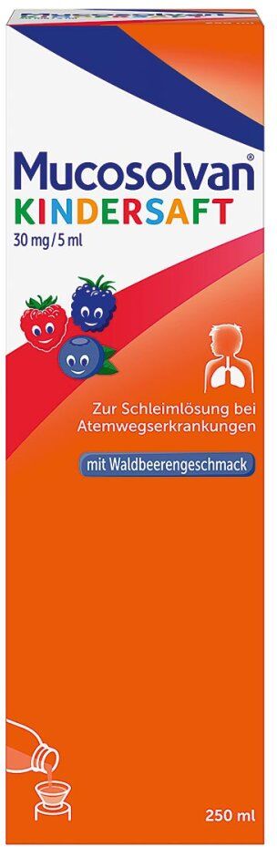 Mucosolvan Kindersaft, Hustenlöser mit Ambroxol 250ml